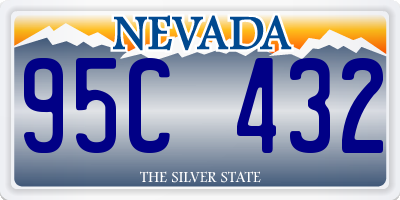 NV license plate 95C432