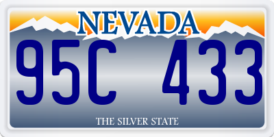 NV license plate 95C433