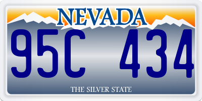 NV license plate 95C434