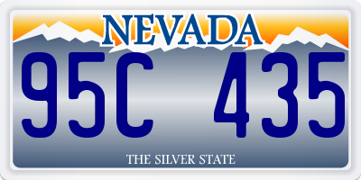 NV license plate 95C435
