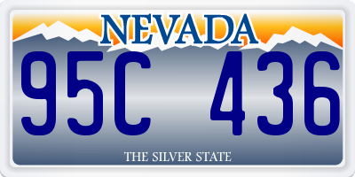 NV license plate 95C436