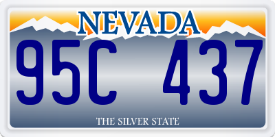 NV license plate 95C437