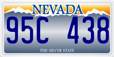 NV license plate 95C438