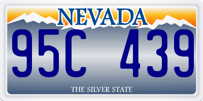 NV license plate 95C439