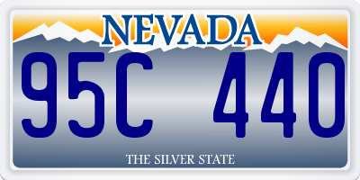 NV license plate 95C440