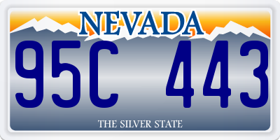 NV license plate 95C443