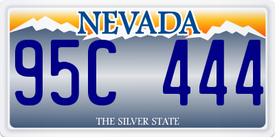 NV license plate 95C444