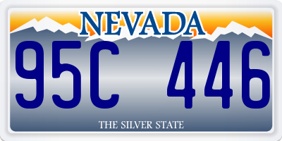 NV license plate 95C446