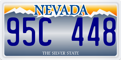 NV license plate 95C448