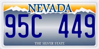 NV license plate 95C449