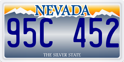 NV license plate 95C452