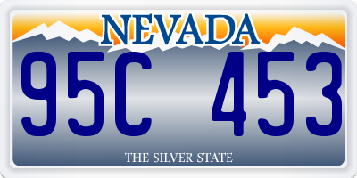 NV license plate 95C453