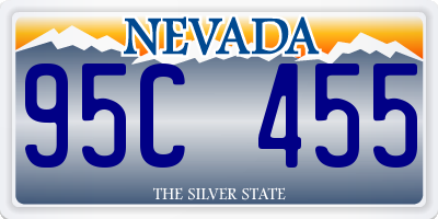 NV license plate 95C455