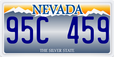 NV license plate 95C459