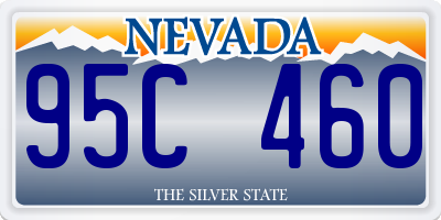 NV license plate 95C460