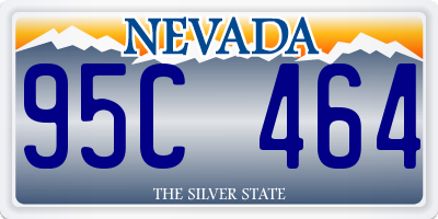 NV license plate 95C464