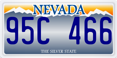 NV license plate 95C466