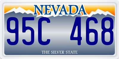 NV license plate 95C468