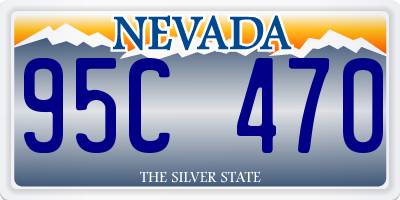 NV license plate 95C470