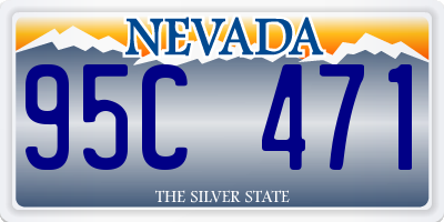 NV license plate 95C471