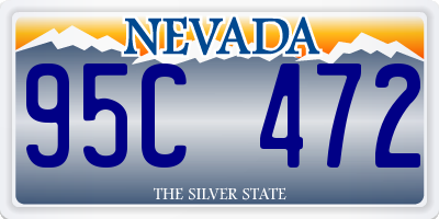 NV license plate 95C472