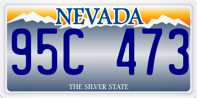 NV license plate 95C473