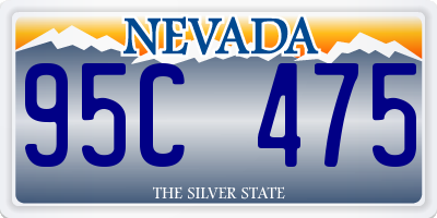 NV license plate 95C475