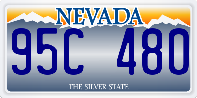 NV license plate 95C480
