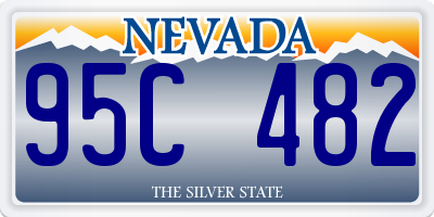 NV license plate 95C482