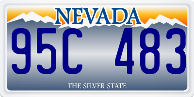 NV license plate 95C483