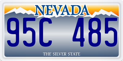 NV license plate 95C485