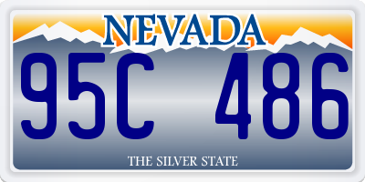 NV license plate 95C486