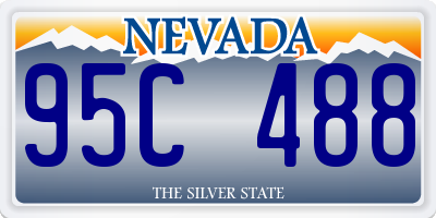 NV license plate 95C488