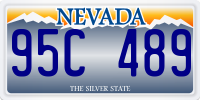 NV license plate 95C489