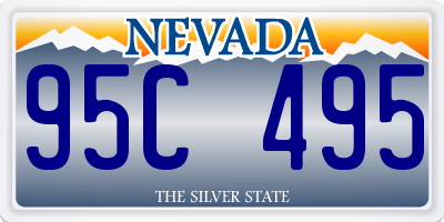 NV license plate 95C495