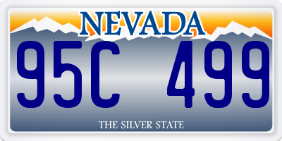 NV license plate 95C499