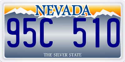 NV license plate 95C510