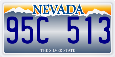 NV license plate 95C513