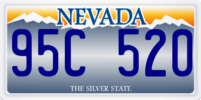 NV license plate 95C520