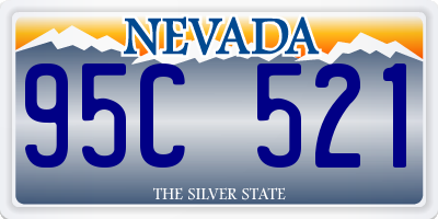 NV license plate 95C521