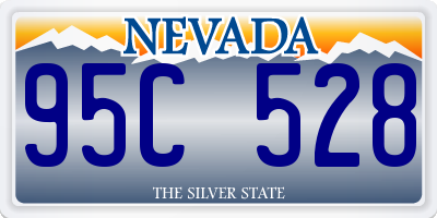 NV license plate 95C528