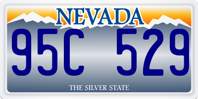 NV license plate 95C529