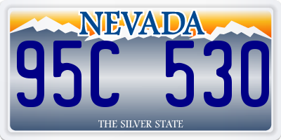 NV license plate 95C530