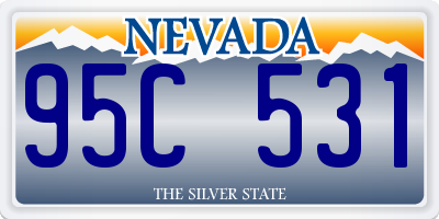 NV license plate 95C531