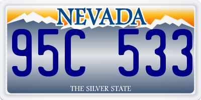 NV license plate 95C533