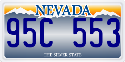 NV license plate 95C553