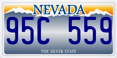 NV license plate 95C559