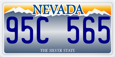 NV license plate 95C565