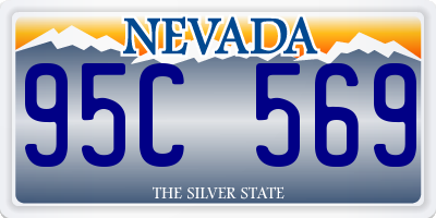 NV license plate 95C569