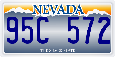 NV license plate 95C572